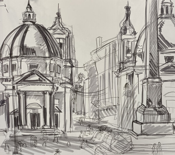 Corso Estivo in Rome Architectural Sketchbook - IED Roma 